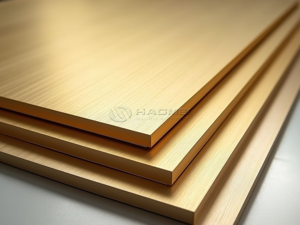 Gold Brushed Aluminum Sheet