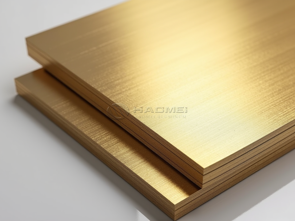 Gold Brushed Aluminum Sheet