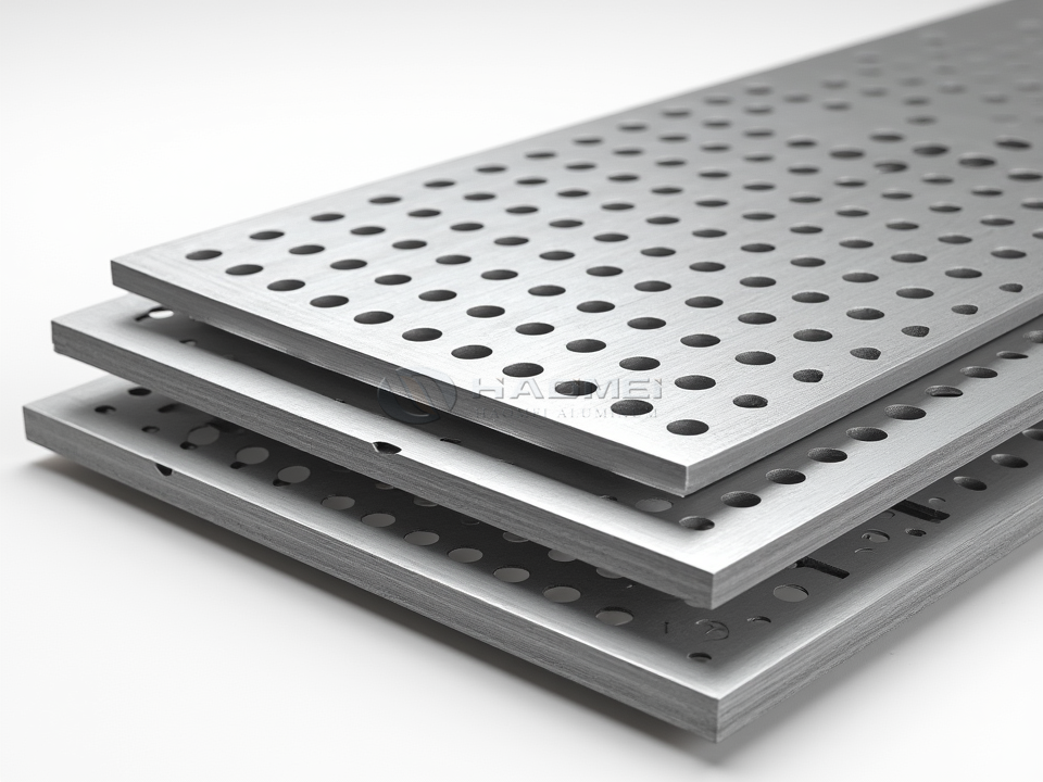 Slotted Hole Perforated Aluminum Sheet