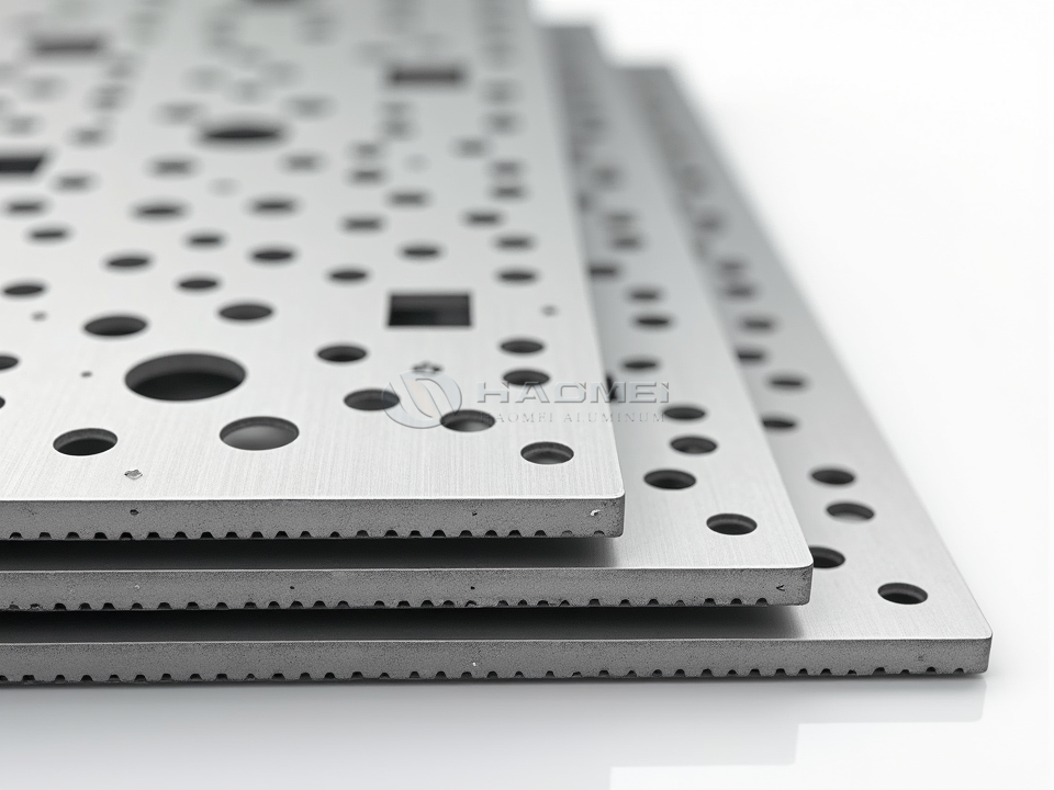 Placa de aluminio perforada anodizada