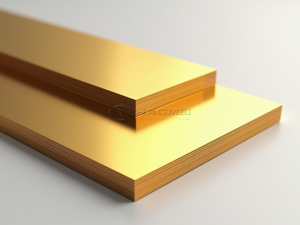 Gold Mirror Aluminum Sheet