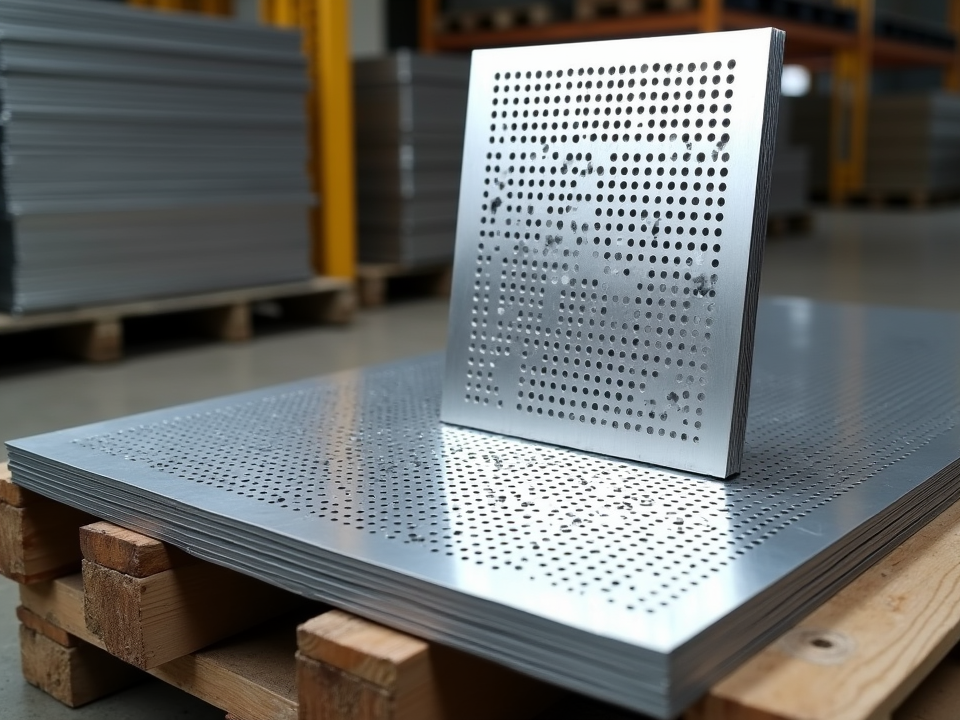 Square Hole Perforated Aluminum Plate