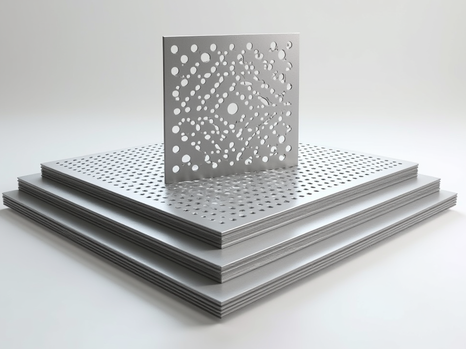Square Hole Perforated Aluminum Plate
